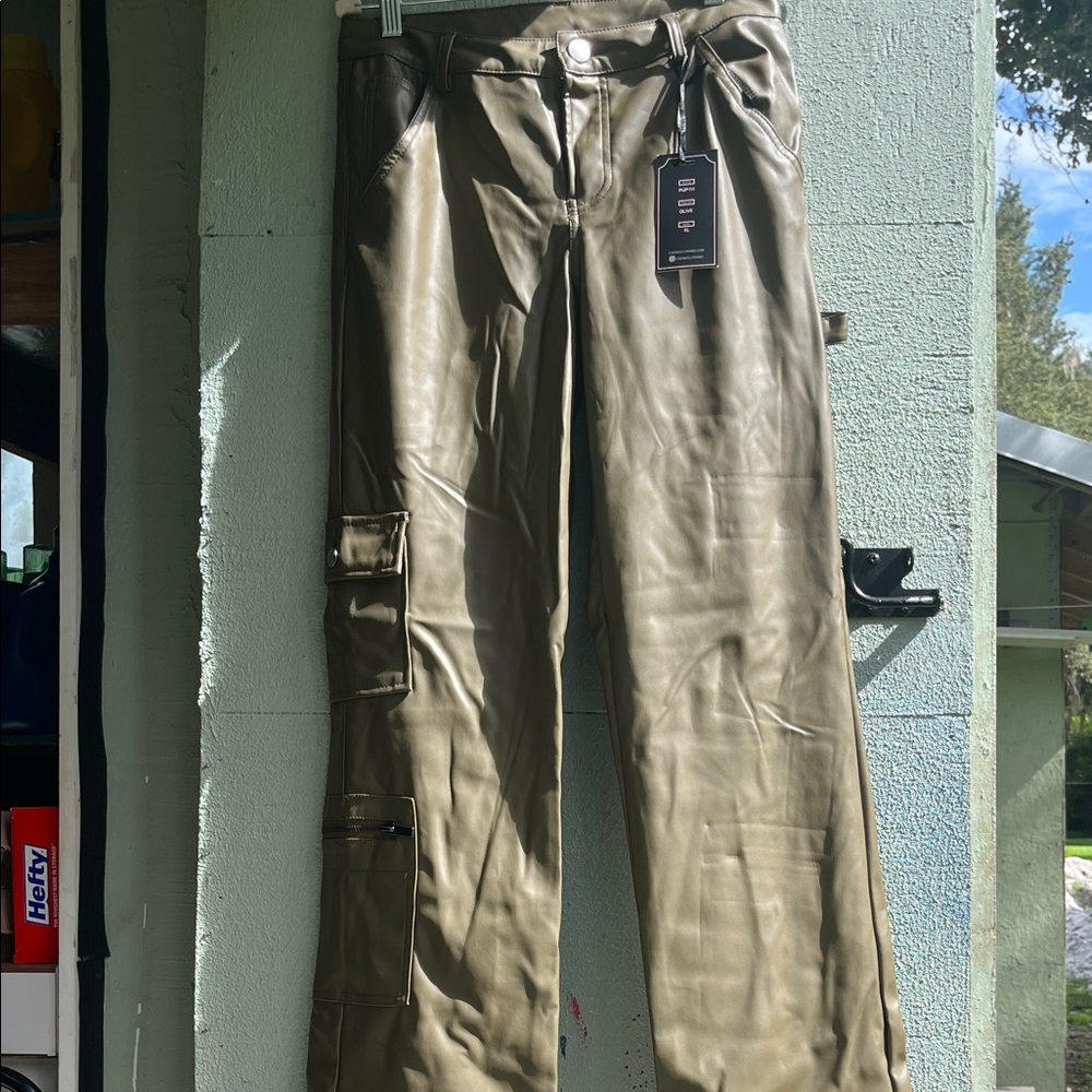 Ci Sono Women's Khaki Cargo Jeans